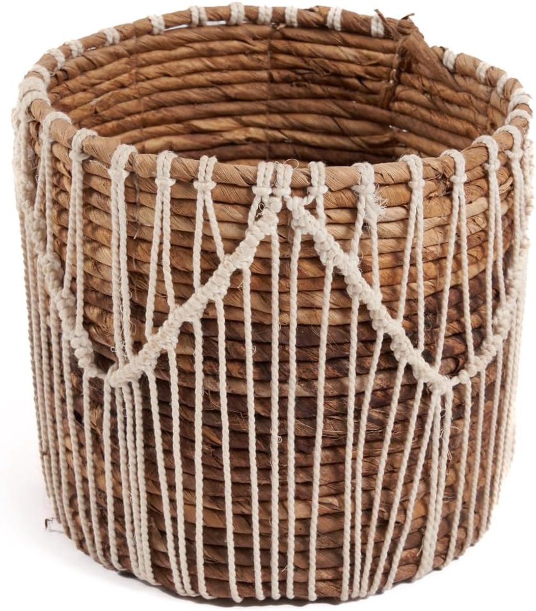 Le Macra-mazing mand - natuurlijk wit - L - ShopVlot