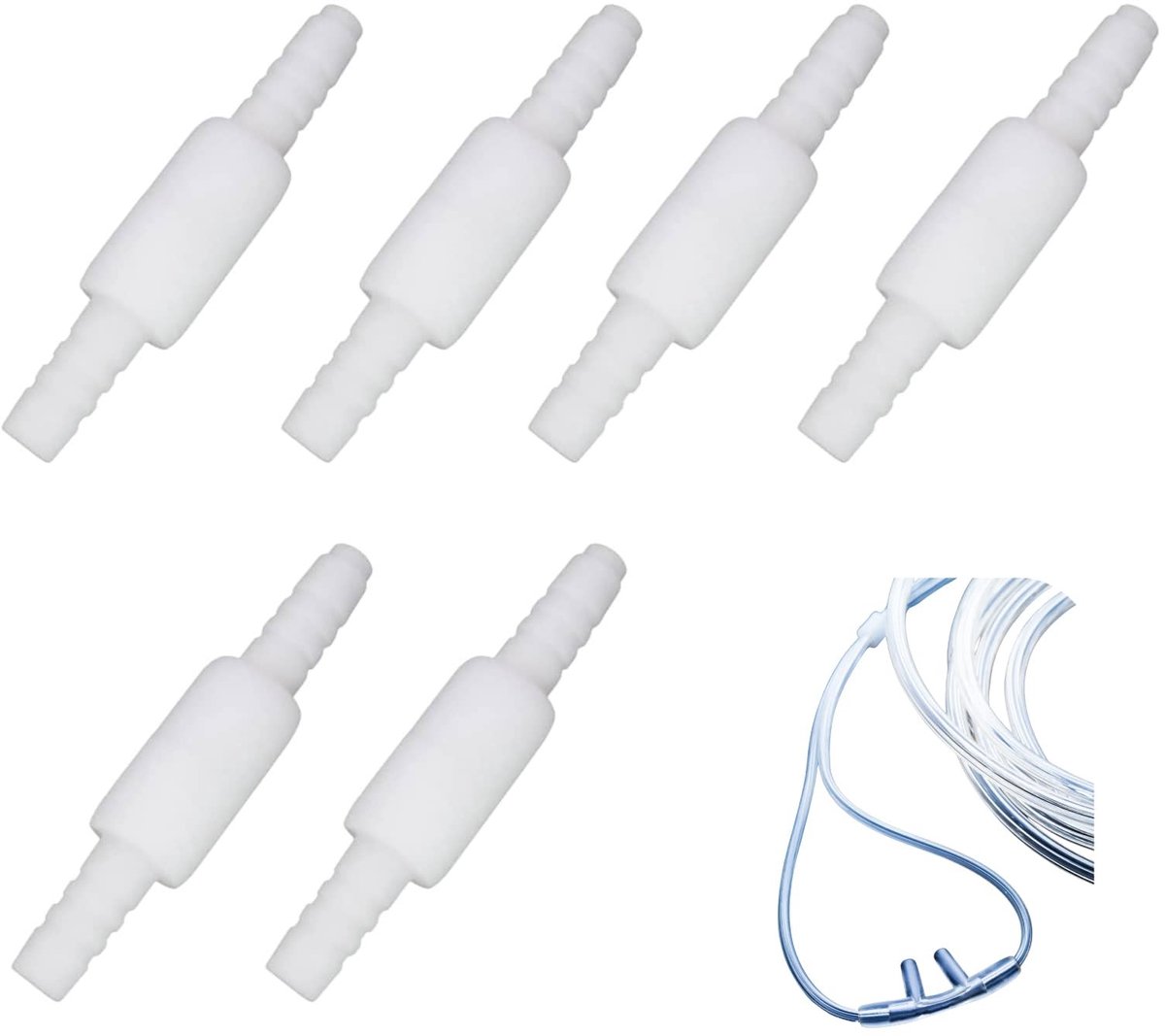 Solidchoice - Set van 6 Draaibare Zuurstofslang Koppelingen