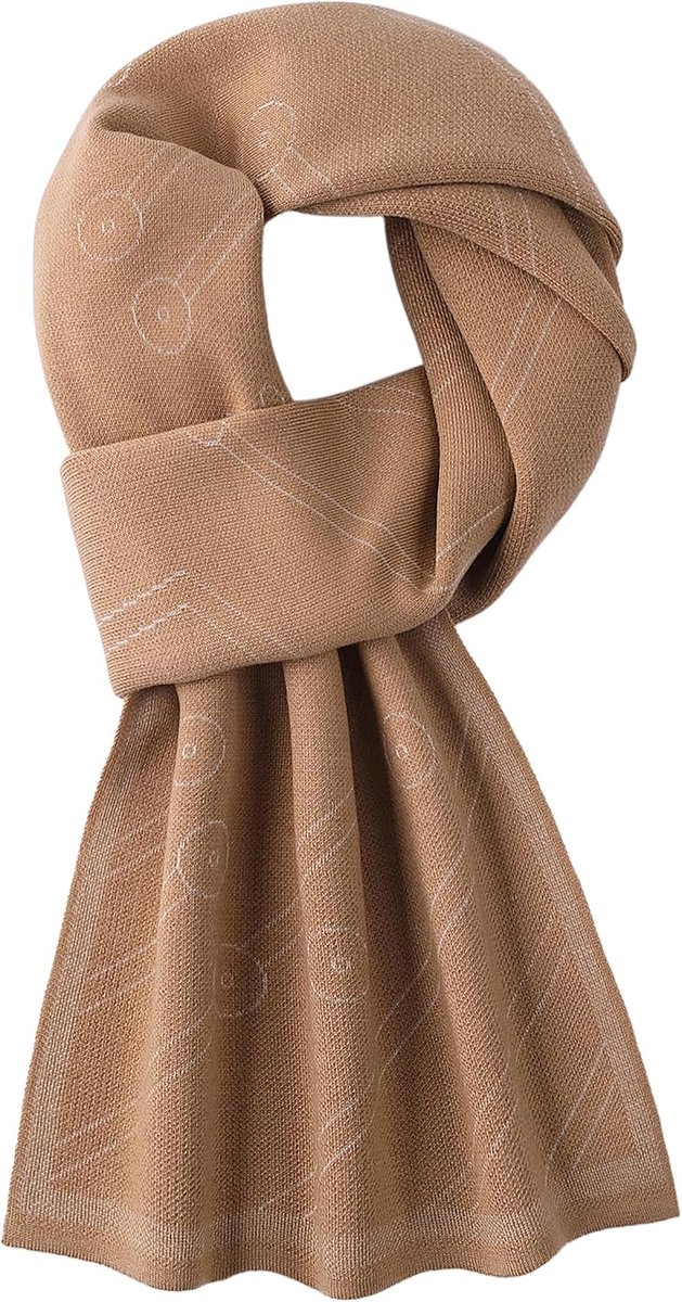 Sjaal voor mannen 180×30cm - 6% wol - gebreide sjaal - stijlvol en warm - ShopVlot