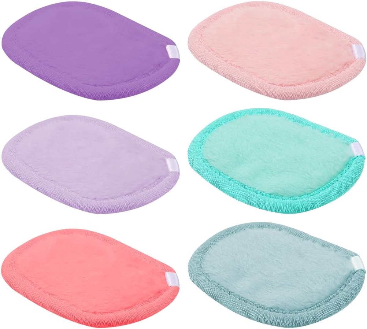 Make-up verwijderpads set van 6 - Wasbaar en herbruikbaar - Zacht voor alle huidtypes - Perfecte reiniging - ShopVlot