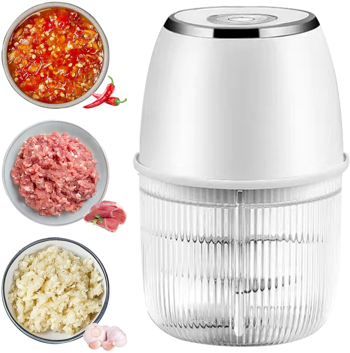 Solidchoice - Draadloze Mini Hakker met USB Oplaadbare Batterij 350ml