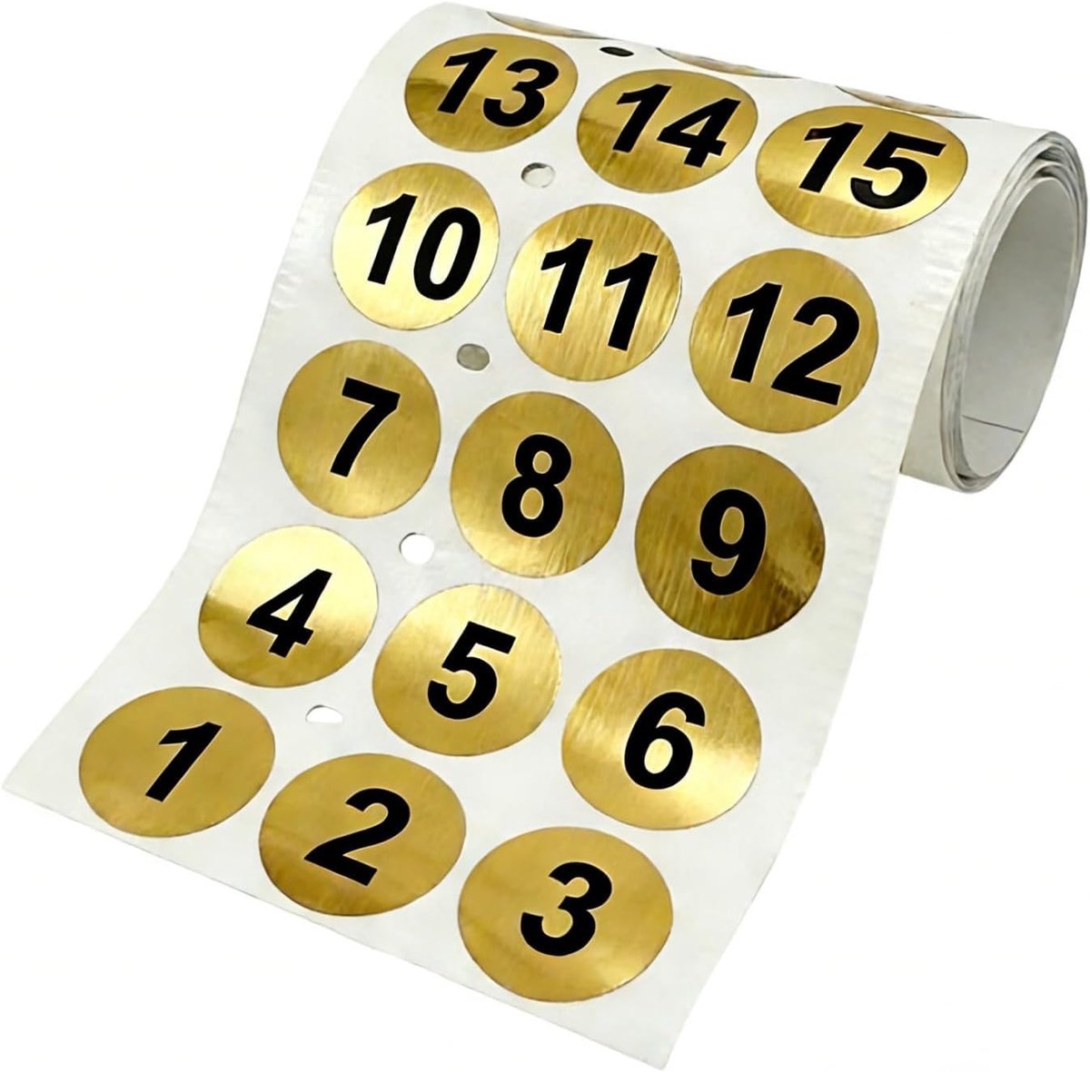 Nummerstickers 1-99 - 20mm zelfklevend - zwarte ronde etiketten - perfect voor organiseren - ShopVlot