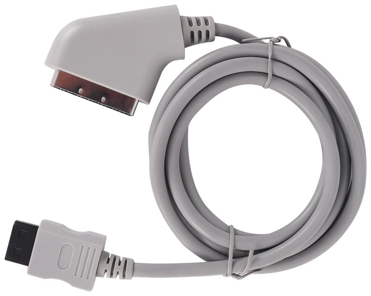 Solidchoice - 1.8m RGB Scart HD AV Vervangkabel voor Wii/Wii U