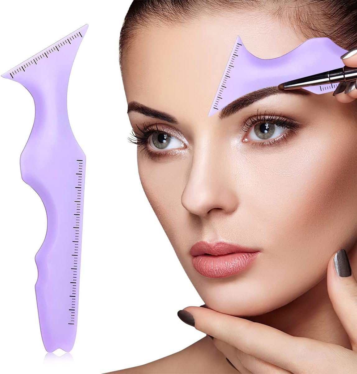 eyeliner hulpmiddel siliconen - paars - multifunctionele make-up hulp - voor precisie make-up - ShopVlot