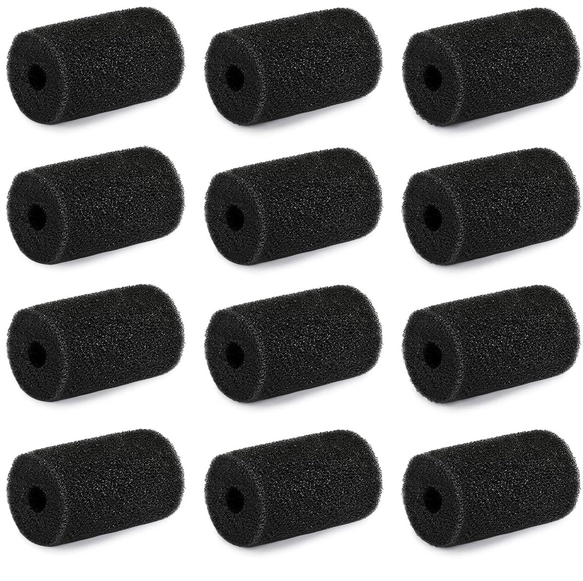 Solidchoice - Set van 12 Schuimrubberen Borstels voor Robot Zuigers