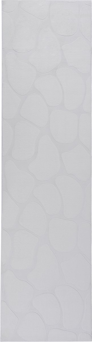 KAWI - Vloerkleed - Lichtgrijs - 80 x 300 cm - Polyester