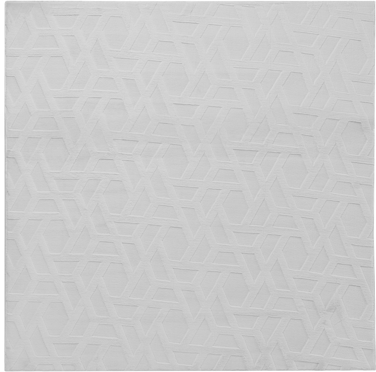 ANTERO - Vloerkleed - Lichtgrijs - 160 x 160 cm - Polyester