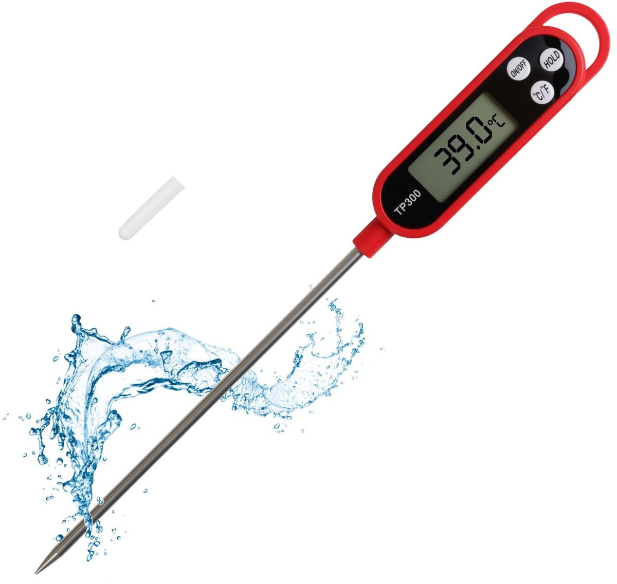 Solidchoice - Digitale Keuken Thermometer met Lange Probe en LCD Scherm