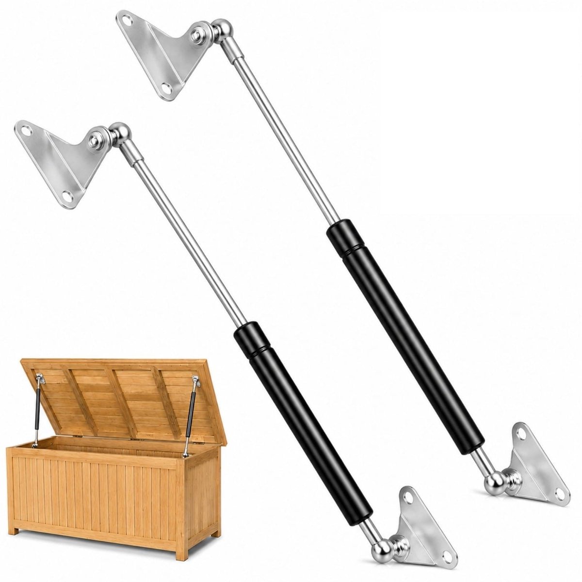 Solidchoice - Set van 2 Kastdeur Scharnieren 200N