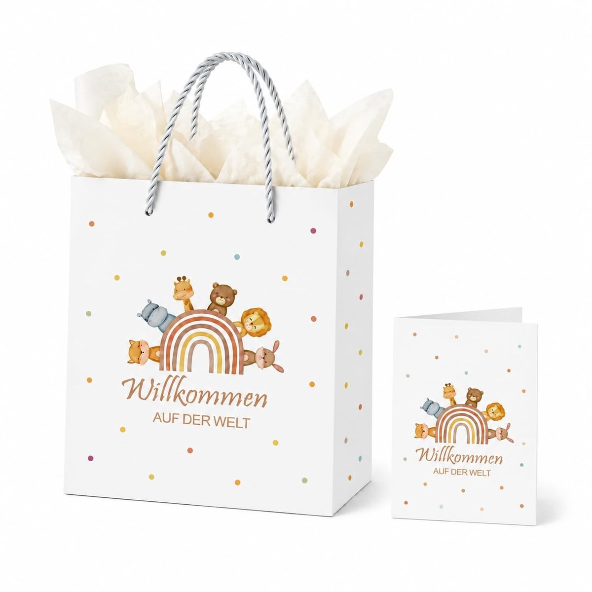 Solidchoice - 4-delige Cadeauzak Set met Handvat voor Feestelijkheden
