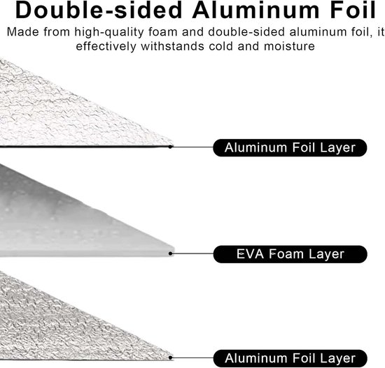 Grote opvouwbare kampeermat 200x200 cm ultralicht isolatie — afbeelding 4