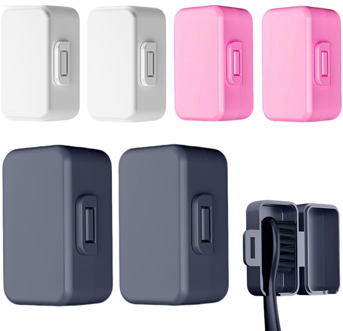 Solidchoice - Set van 6 Beschermende Reiskoffers voor Tandenborstels