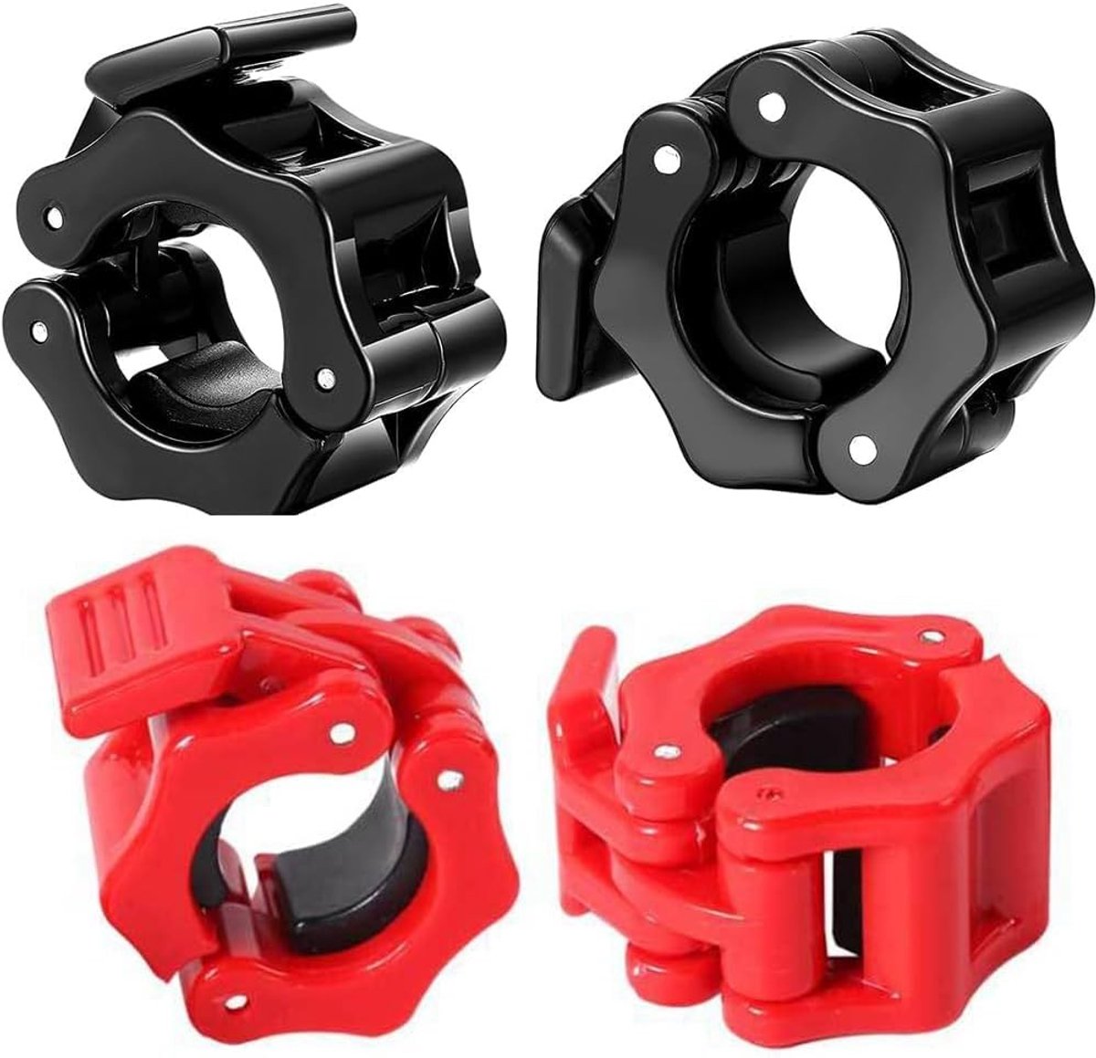 Klemmen voor Halters en Dumbbells, Snelle Ontgrendeling, Geschikt voor Gewichtheffen, Bodybuilding en Fitness, 28 mm