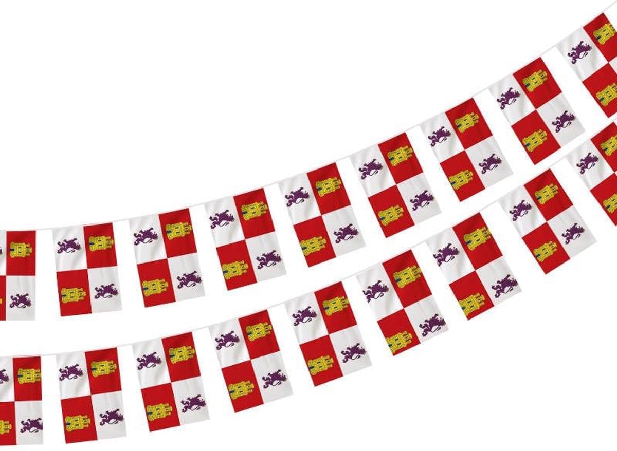Vlaggenlijn - Feestdecoratie - Feestelijke Aankleding - Waterproof Materiaal - 11.4 Meter - Multi