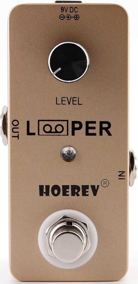 Guitar Mini Looper Pedal - Gouden - 5 minuten opname - Ideaal voor muzikanten - ShopVlot