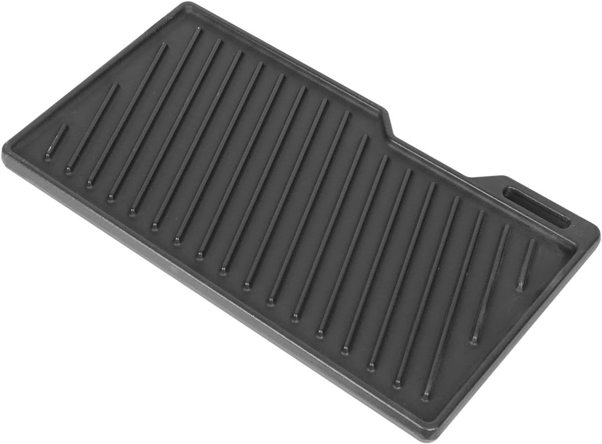 BBQ Grillplaat 41.5 x 23.5cm - Gietijzer - Reversible - Ideaal voor perfect gegrild vlees - ShopVlot