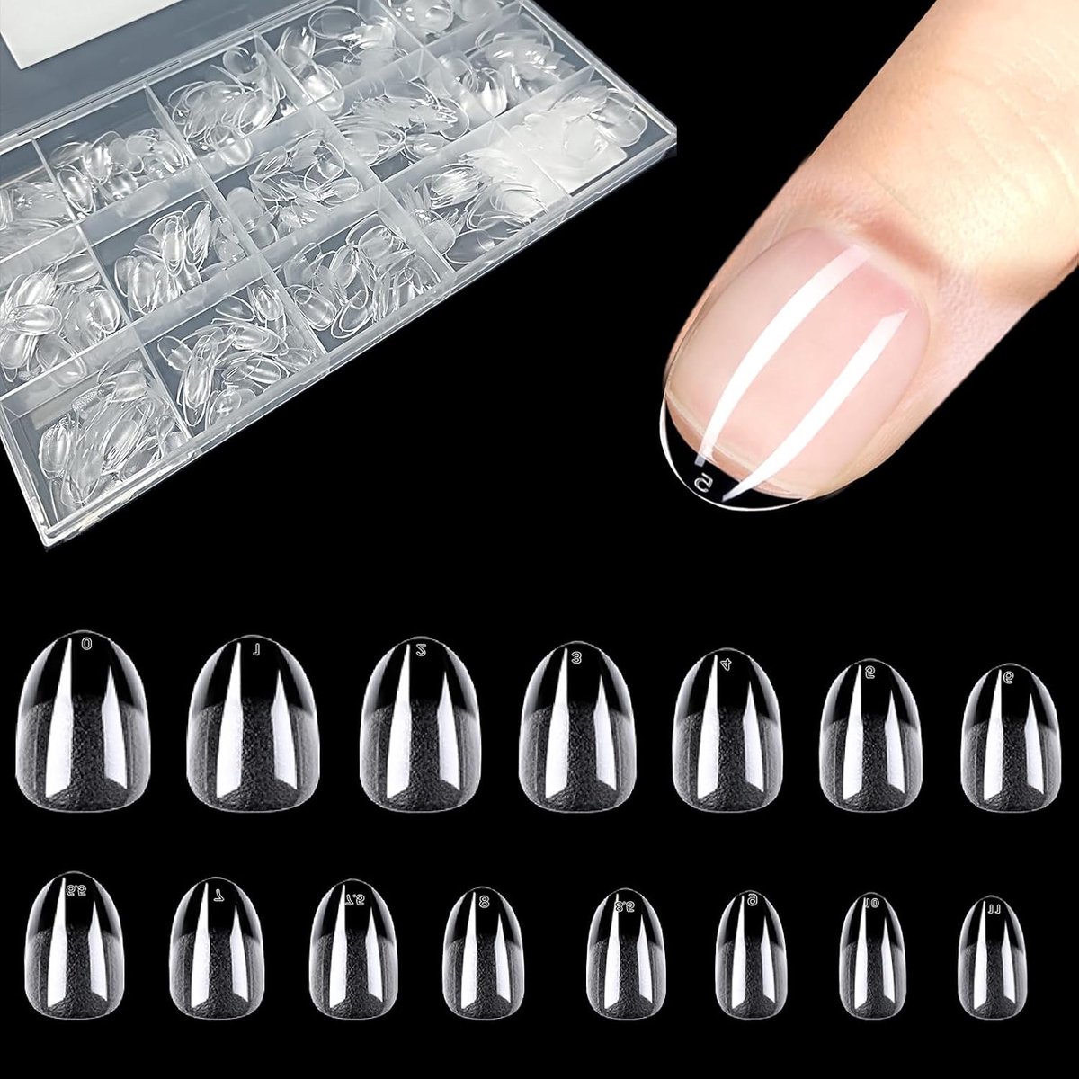 Nageltips 0005 - Kunststof - Perfecte pasvorm - Eenvoudig aan te brengen - ShopVlot