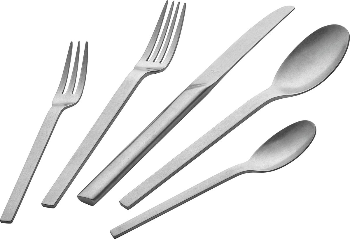 Solidchoice - Vintage Gehamerde Bestekset 68-delig voor 12 Personen