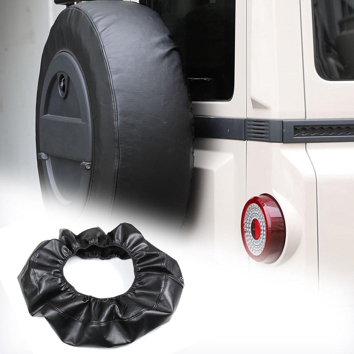 Replacement Tire Cover Compatible with Ineos Grenadier 2020-2024 Thickening Leather Replacement Tire Wheel Protection - ShopVlot