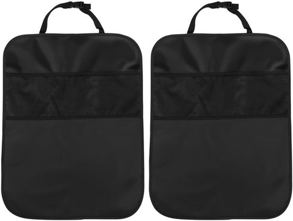 Autostoelbeschermer Waterdicht - 2 Stuks - Vlekbestendig - Organizerzakken - 420D Oxford Stof - 45 x 60 cm - Stoelhoes