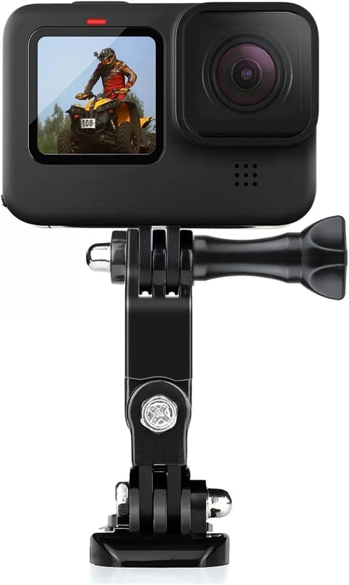 Helm camera mount - verstelbare hoek - lichtgewicht - ideaal voor motorfiets - ShopVlot