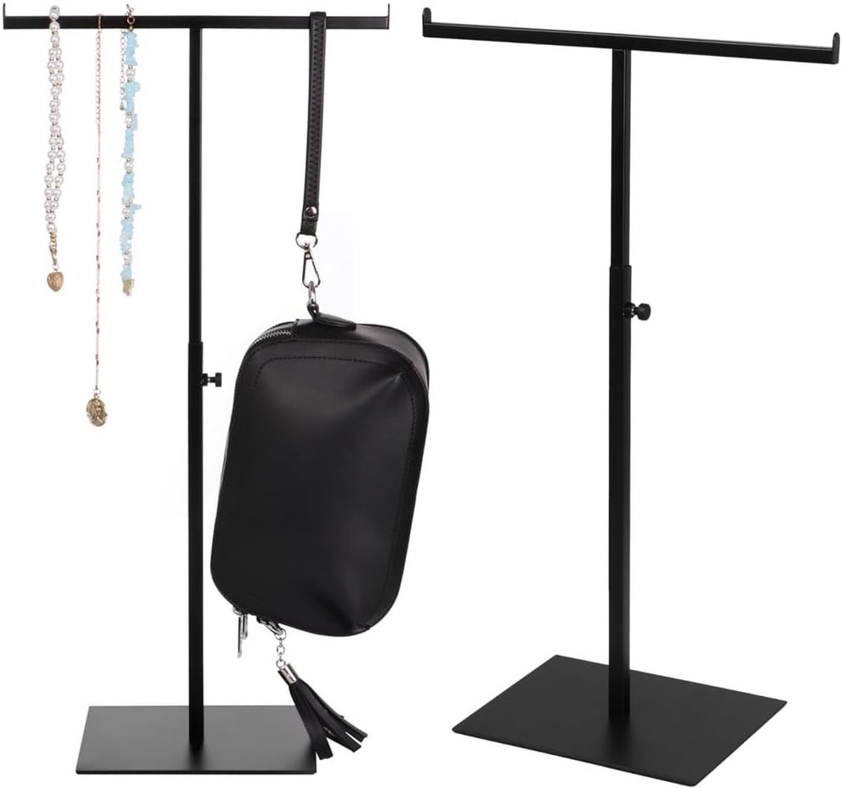 Tafelkast Handtasdisplay - Verstelbaar T-vormig - Dubbele haak voor sieraden - Perfect voor presentatie - ShopVlot