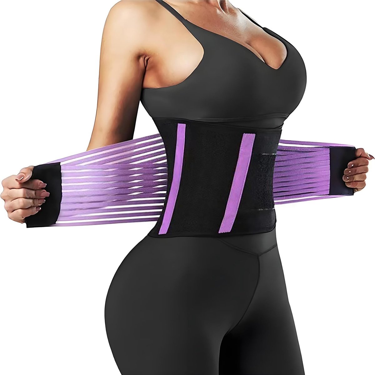 Zweetriem XL (90–100CM) - verstelbare afslankgordel - tailletrainer - buikslankmaker voor fitness - ShopVlot