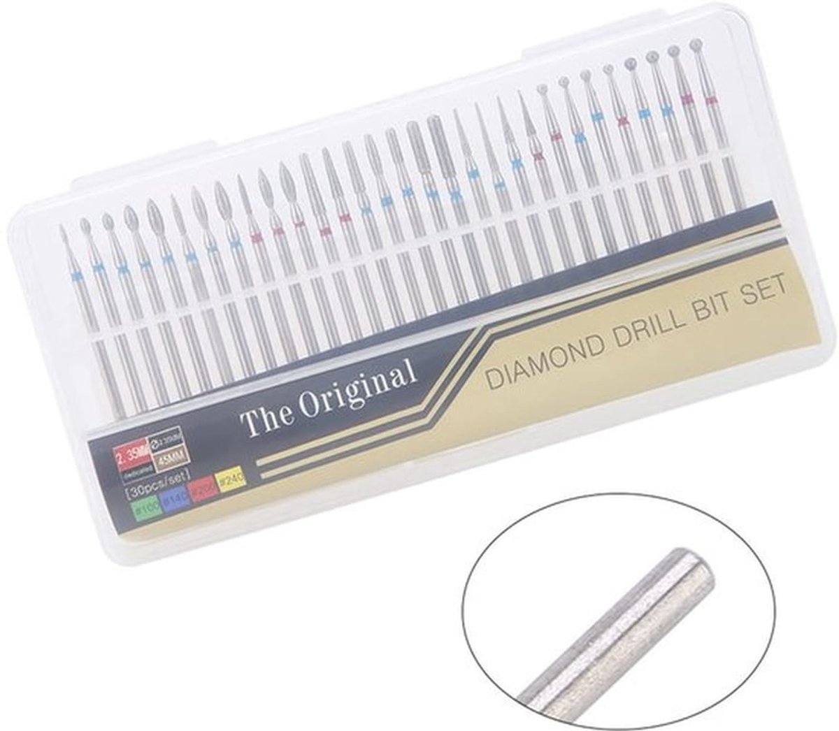 Professionele Boor Nail Bit Set voor Manicure, 30 Stuks