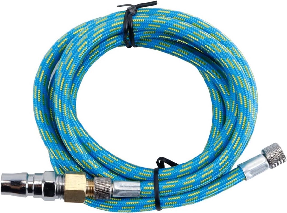 Luchtslang airbrush adapter kit - nylon gevlochten slang - flexibele toepassing - efficiënt gebruik - ShopVlot