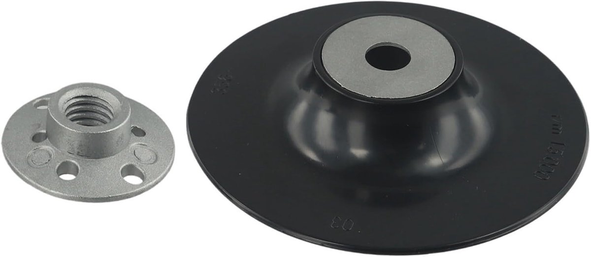 125mm Backing Pad Fibre Disc with Front M14 thread for angle grinders, including secure lock nut - ShopVlot