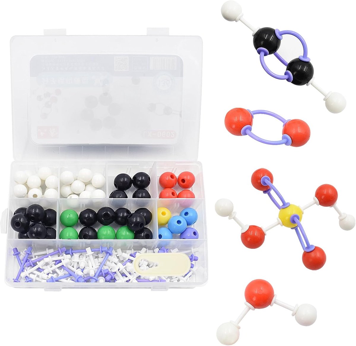 136 Pcs Organic Chemistry Molecular Model Set, Scientific Chemistry, Atom, Molecular Models, Left, Teaching Kit - ShopVlot