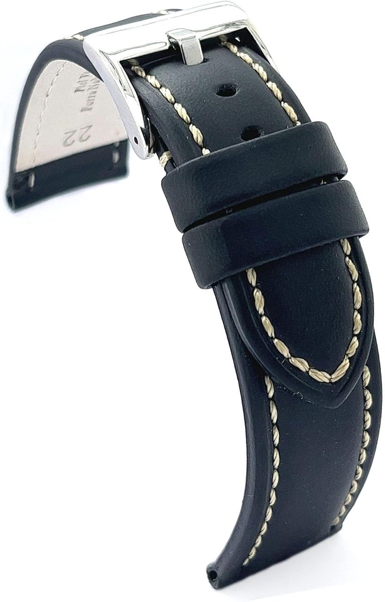 Oiled cowhide belt, Ref 377, Black, band ring - ShopVlot