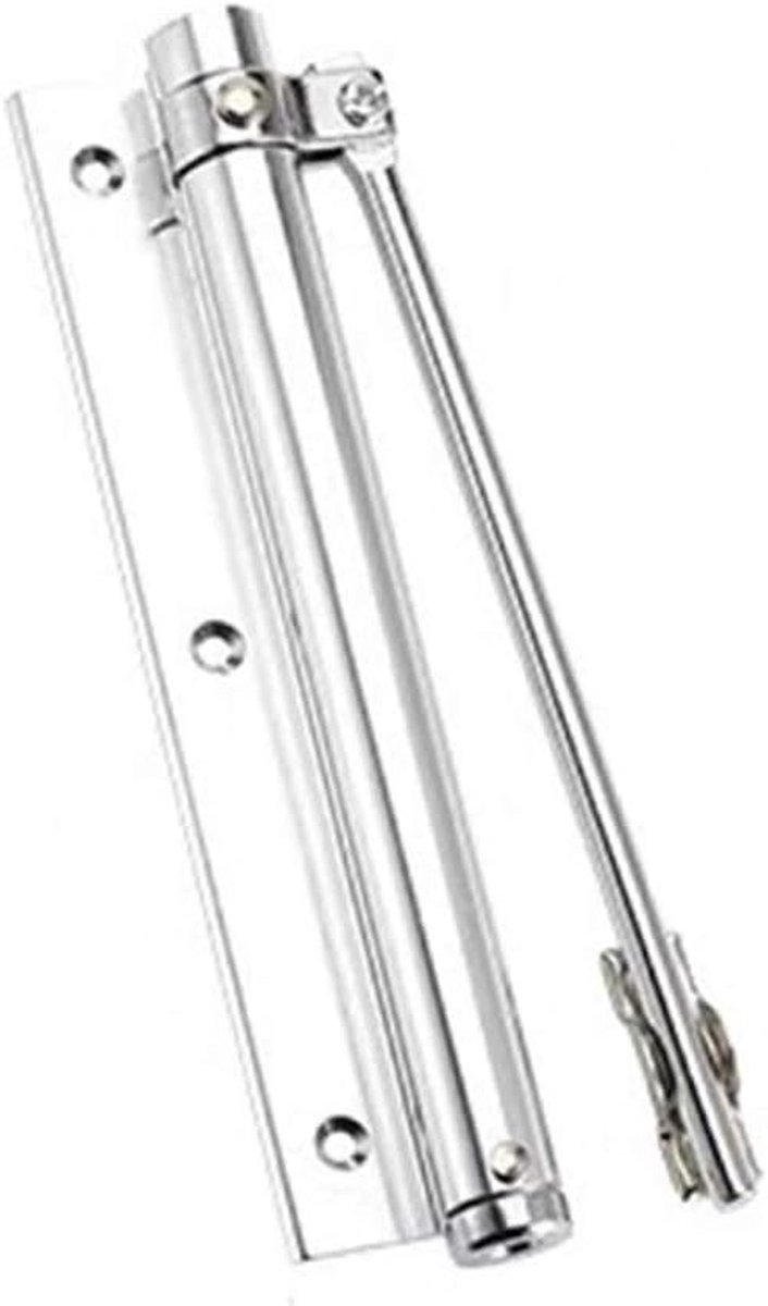 Deurveren - Automatische Deurcloser - Deuren Sluiten - Verstelbare Veerkracht - 5mm x 180mm - Zilverkleurig