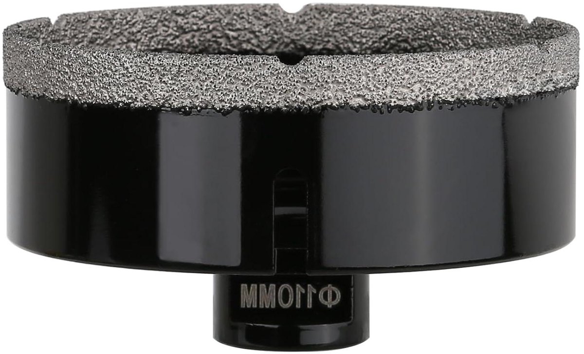 Diamantkernboor - Gatenzaag - Metselwerk Boren - Vacuüm Gesoldeerd - 110 mm - Zwart