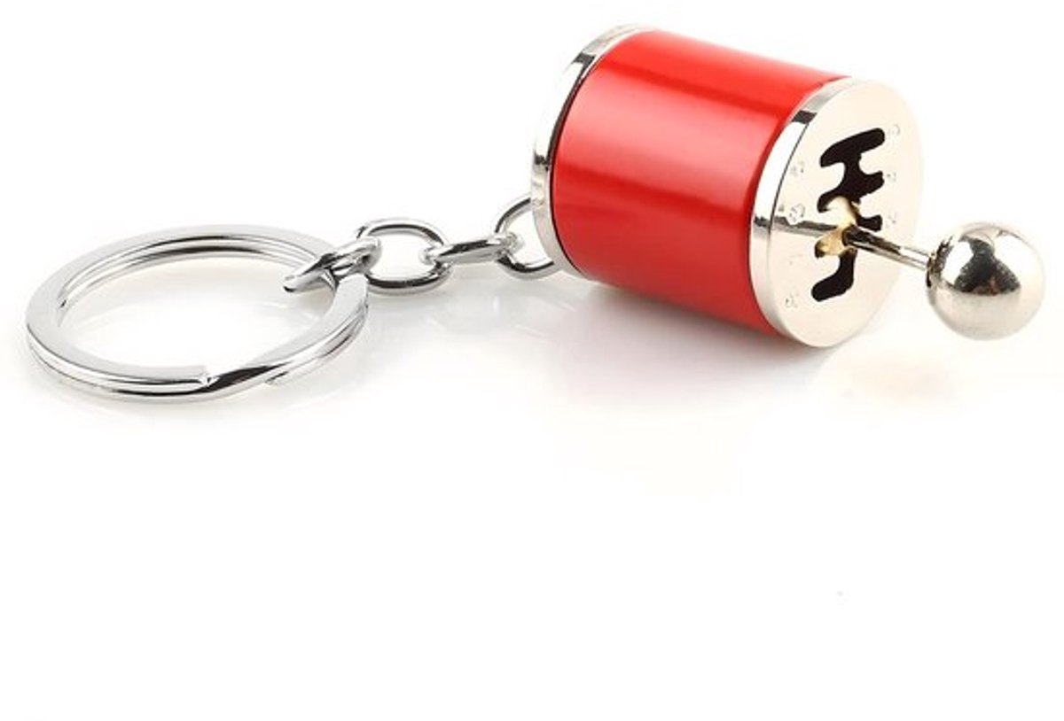 Store_7 - Versnellingspook Sleutelhanger - Unieke Gadget - Rood