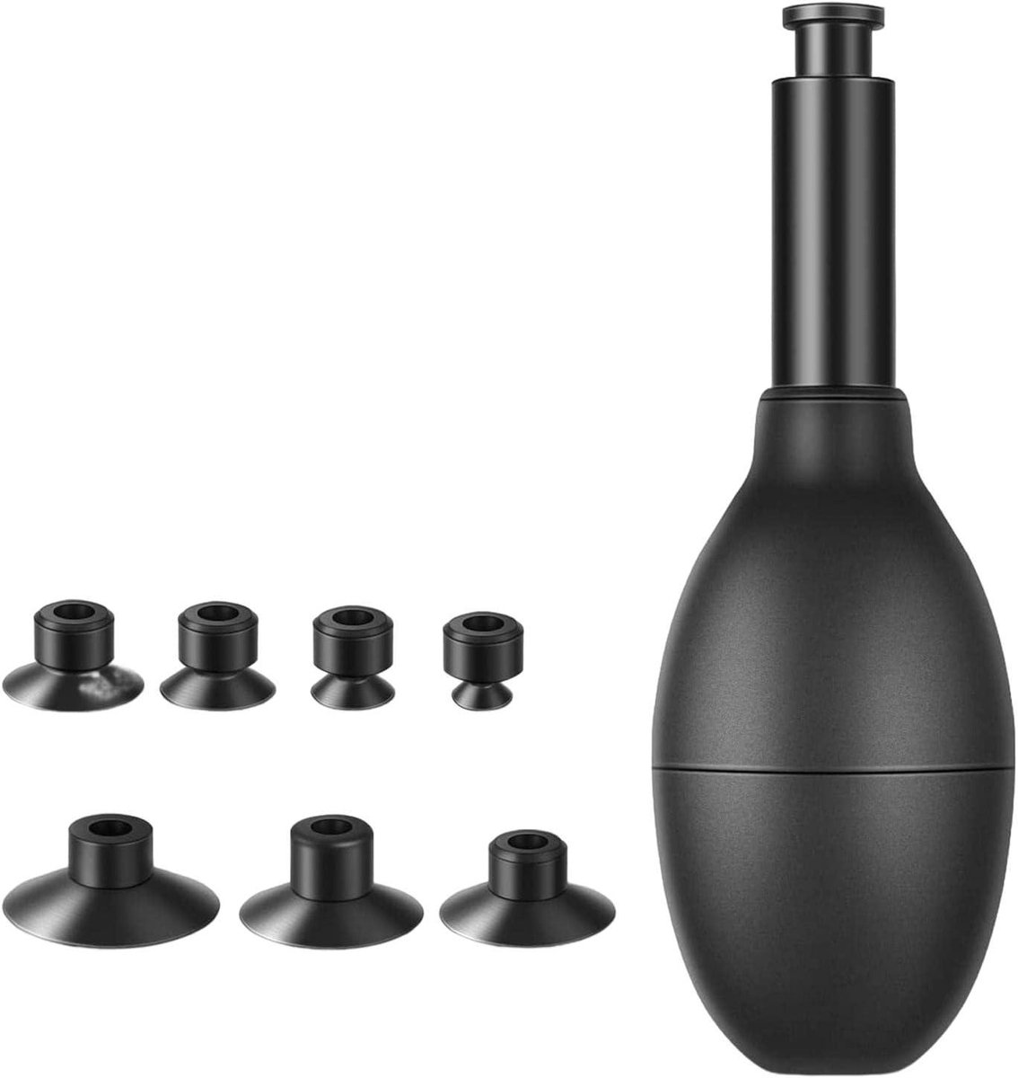 Lens Reparatie Kit - Zuignap Set Camera - Precisie Onderhoud - ESD Antistatisch Siliconen - 7 Zuignappen - Zwart