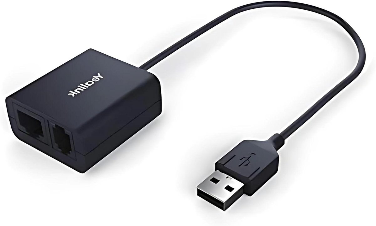 Headset Adapter - Oproepmodule EHS - Oproepen Aannemen - Elektronische Oproepbeantwoording - 2 Poorten - Zwart