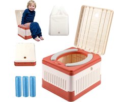 Opvouwbaar Potje - Reispotje Kinderen - Zindelijkheidstraining Onderweg - Compact en Lichtgewicht - 10 x 8.2 x 6.8 inch uitgevouwen