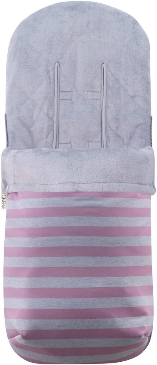 Universele voetenzak - Kinderwagen zak - Warmte en comfort - Hypoallergeen materiaal - 42 x 100 cm - Roze van Universele — afbeelding 4