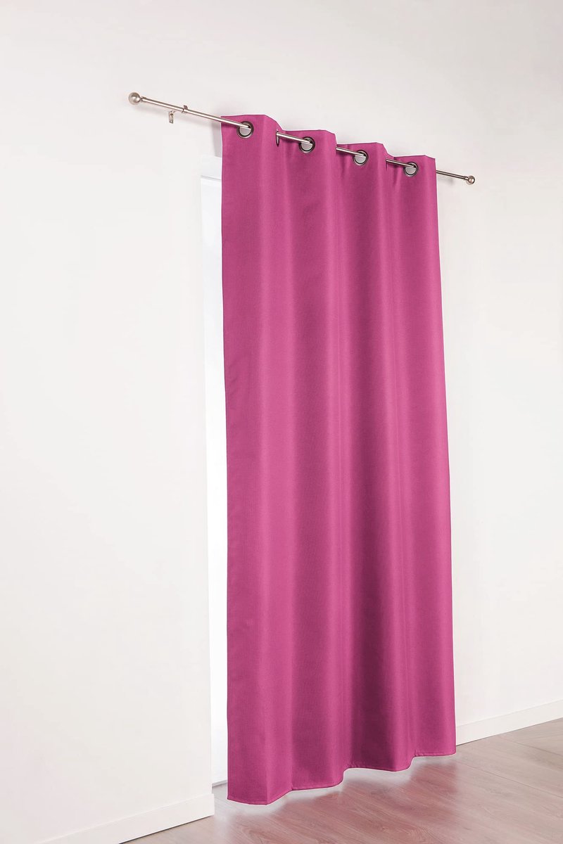 Gordijn, ondoorzichtig, polyester, 140 x 240 cm, violet