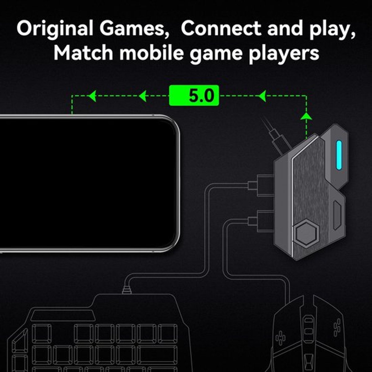 Dailygoody - Toetsenbord- en Muisadapter - Game-ervaring verbeteren