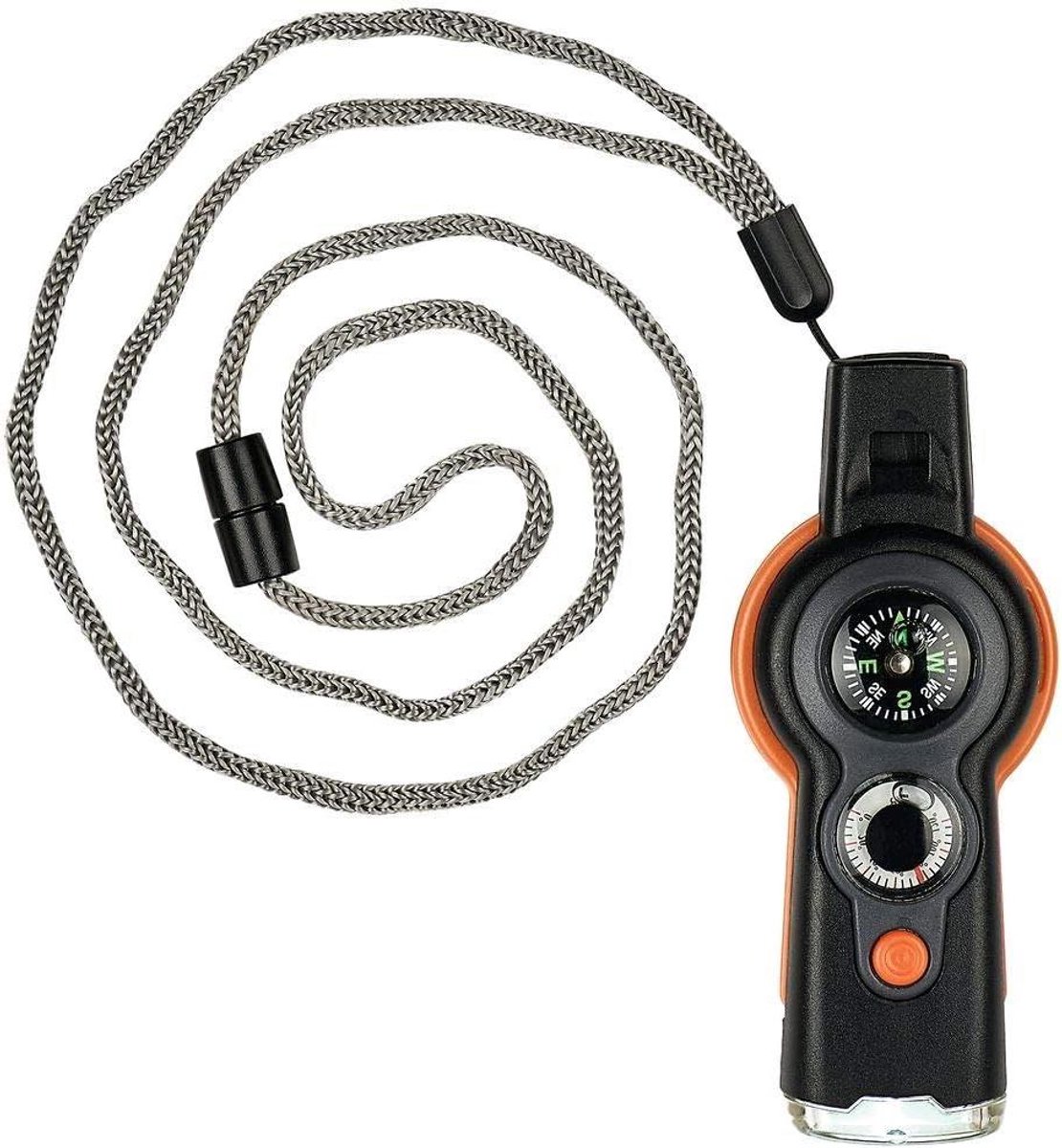 Multifunctioneel Gereedschap - Survival Tool - Outdoor Avontuur - Zes Functies - 45 x 108 cm - Zwart Oranje