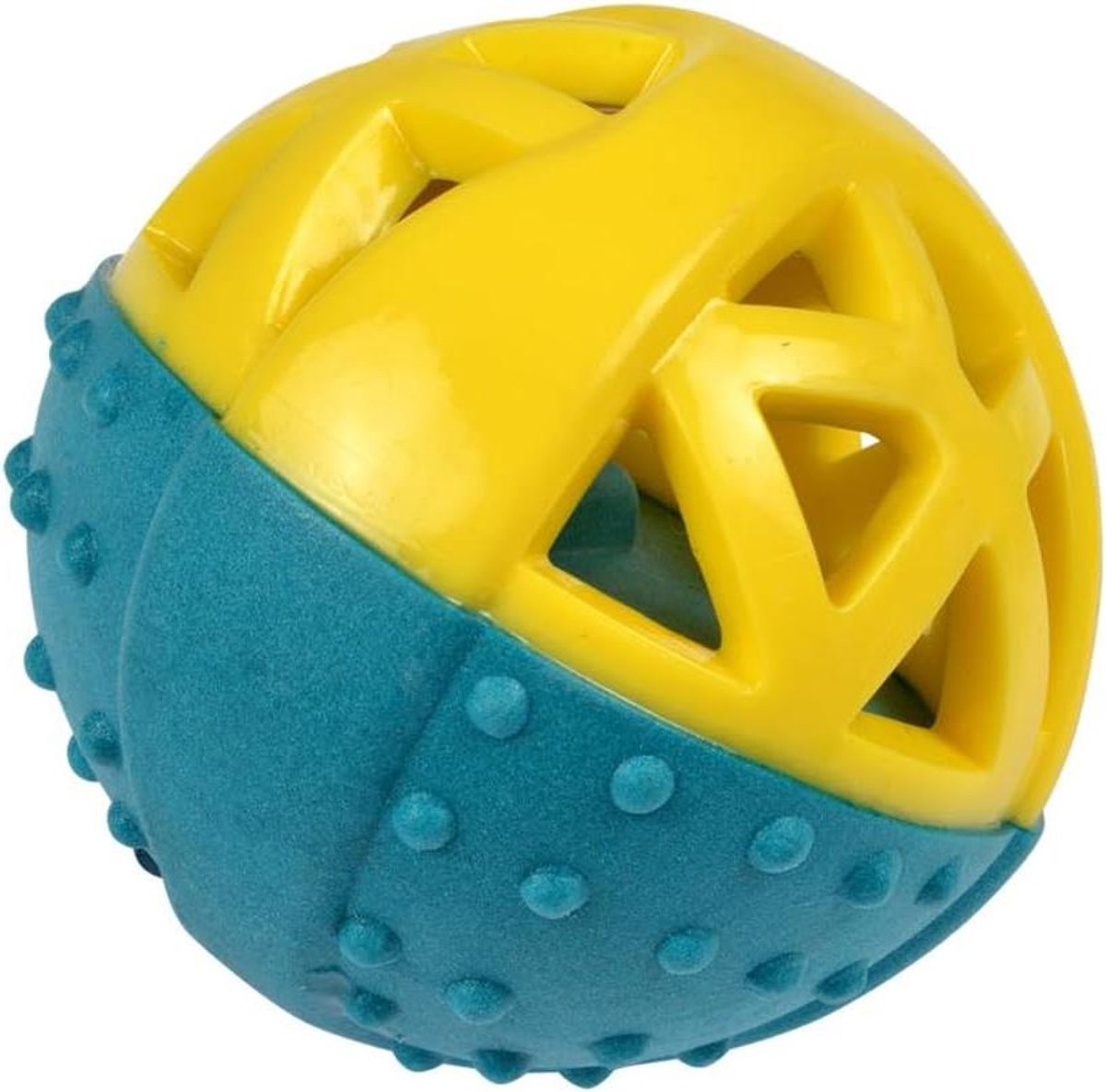 Geometrische Bal - Speelgoed Bal - Honden Verrijking - Dubbele Textuur - 9 cm Diameter - Meerdere Kleuren