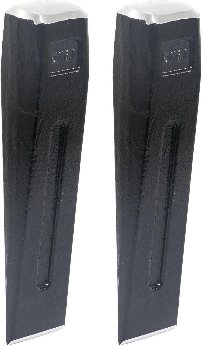 Hout Splijt Wiggen - Houtbeitel Set - Brandhout Maken - Heavy Duty Staal - 20 cm Lengte - Zwart