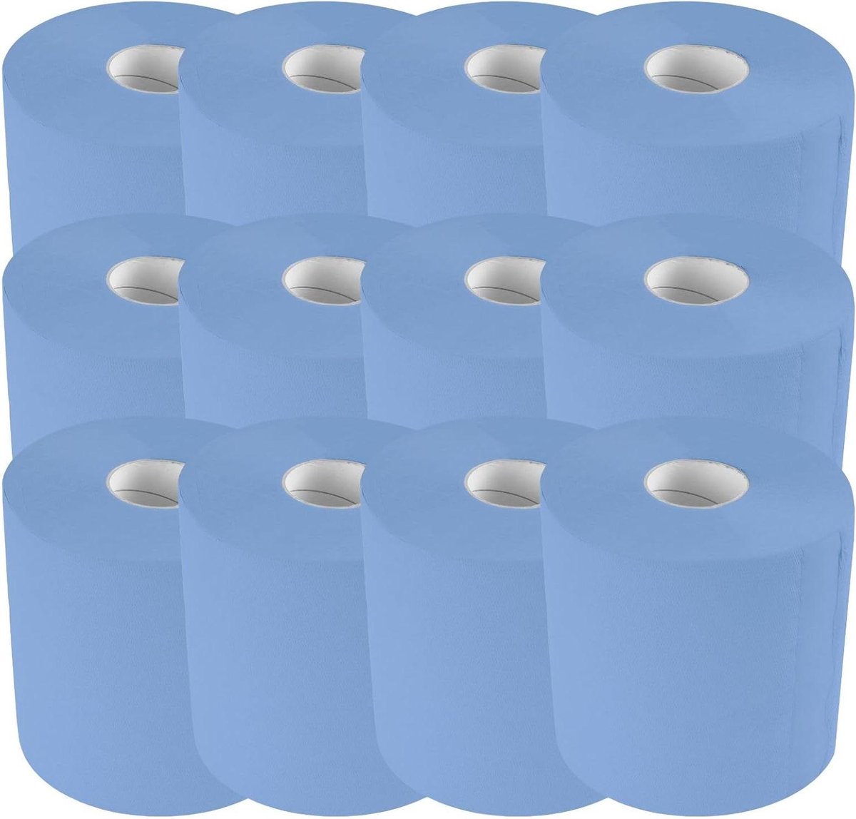 Papierrollen - Poetsrollen - Werkplaats Reiniging - Hoog Absorptievermogen - 6000 Vellen - Blauw