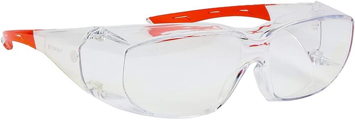 Veiligheidsbril Overzet - Beschermende Bril - Werk Veiligheid - Krasbestendige Coating - 28 x 11 x 5.5 cm - Transparant