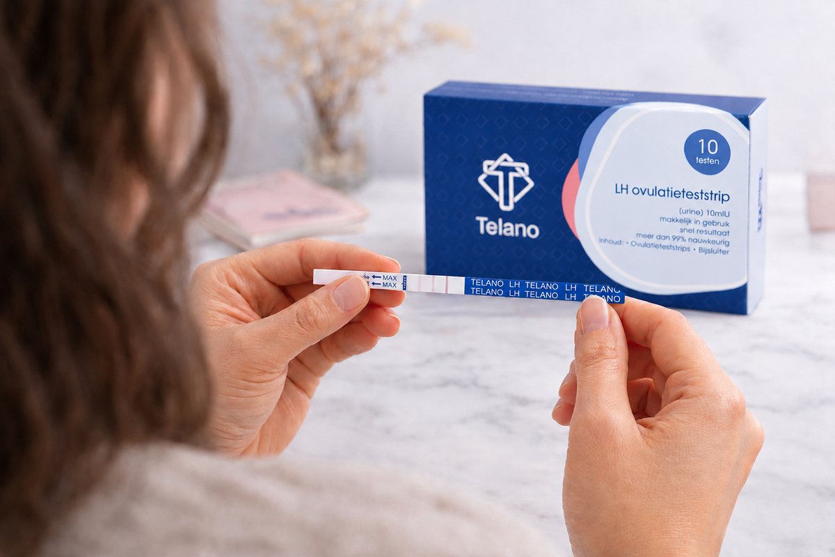 Telano Ovulatietest 10 testen Dipstick Gevoelig - 1x Zwangerschapstest strip - Ovulatiekalender – foto 4
