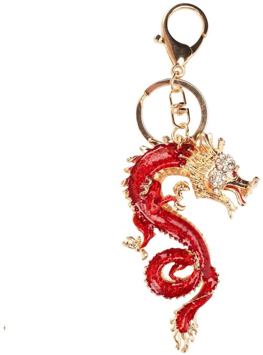 Golden crown - Chinese Stijl Draak Sleutelhanger - Geluksbrenger