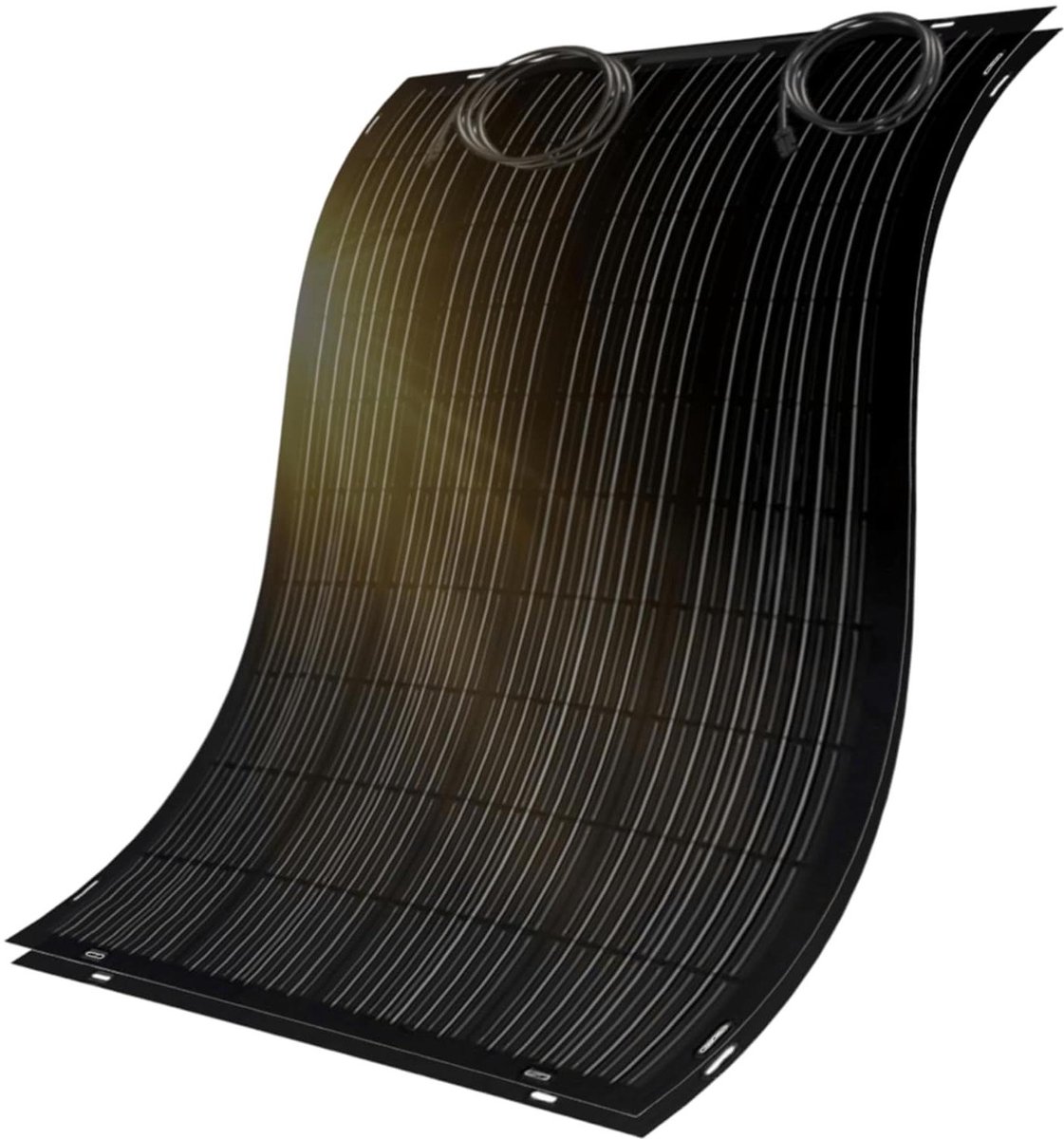 Flexibele Zonnepanelen - Dunnefilm Panel - Energie Opwekken - Volledig Zwart Ontwerp - 1332 x 770 mm - Zwart
