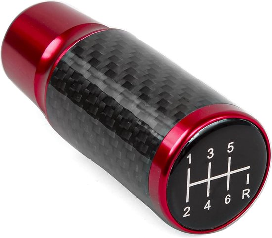 Universele Aluminium Versnellingspook met 6 Versnellingen en 3 Adapters (Rood) van Merkloos — afbeelding 5